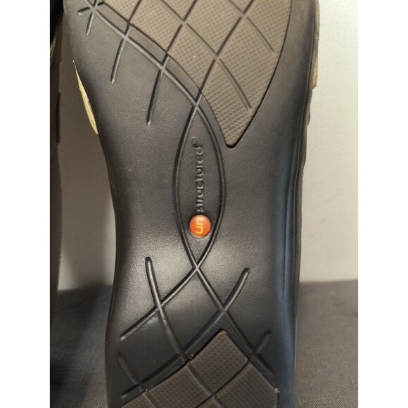 CLARKS 63784 Unstructured Strappy Leather Loafers Mary Janes - Tan 9M Ladies - Picture 6 of 9